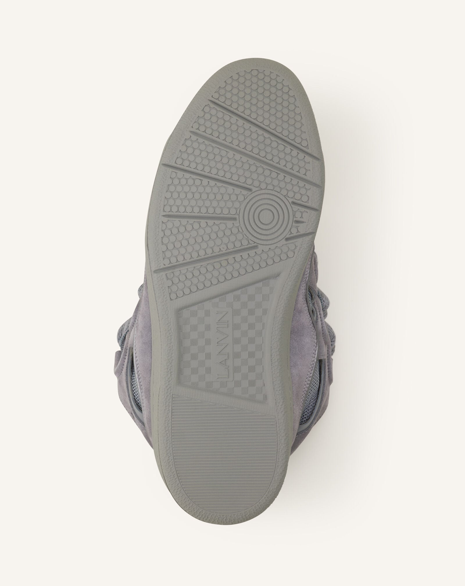 SNEAKERS CURB EN SUEDE MONOCOLOR Lanvin SNEAKERS CURB EN SUEDE MONOCOLOR Gris Clair FUSKDK12DRASE26