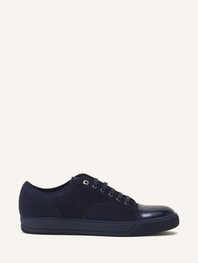 DBB1 SNEAKERS IN PATENT LEATHER AND SUEDE Lanvin DBB1 SNEAKERS IN PATENT LEATHER AND SUEDE Navy Blue FMSKDBB1VBALP15