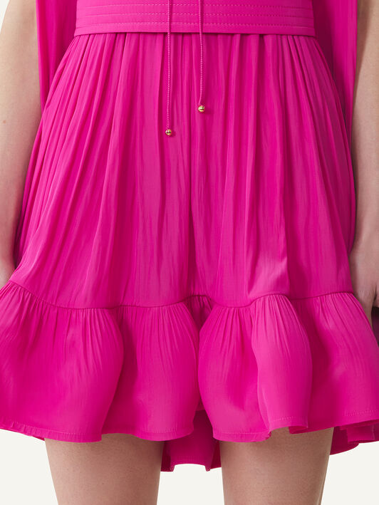 KURZES KLEID AUS CHARMEUSE Lanvin KURZES KLEID AUS CHARMEUSE Fuchsia RWDR209U4778H20