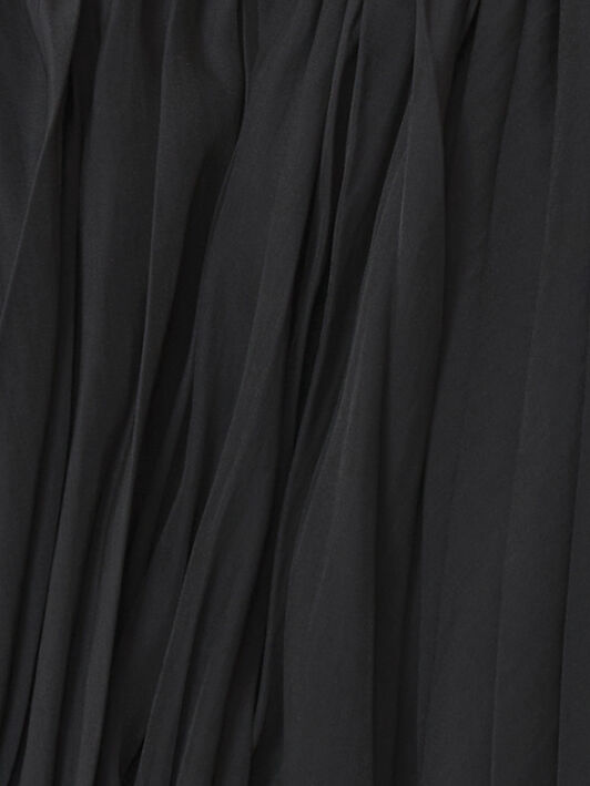 Lanvin BESTICKTES KLEID AUS SEIDE UND CHARMEUSE Schwarz RWDR90354778P26
