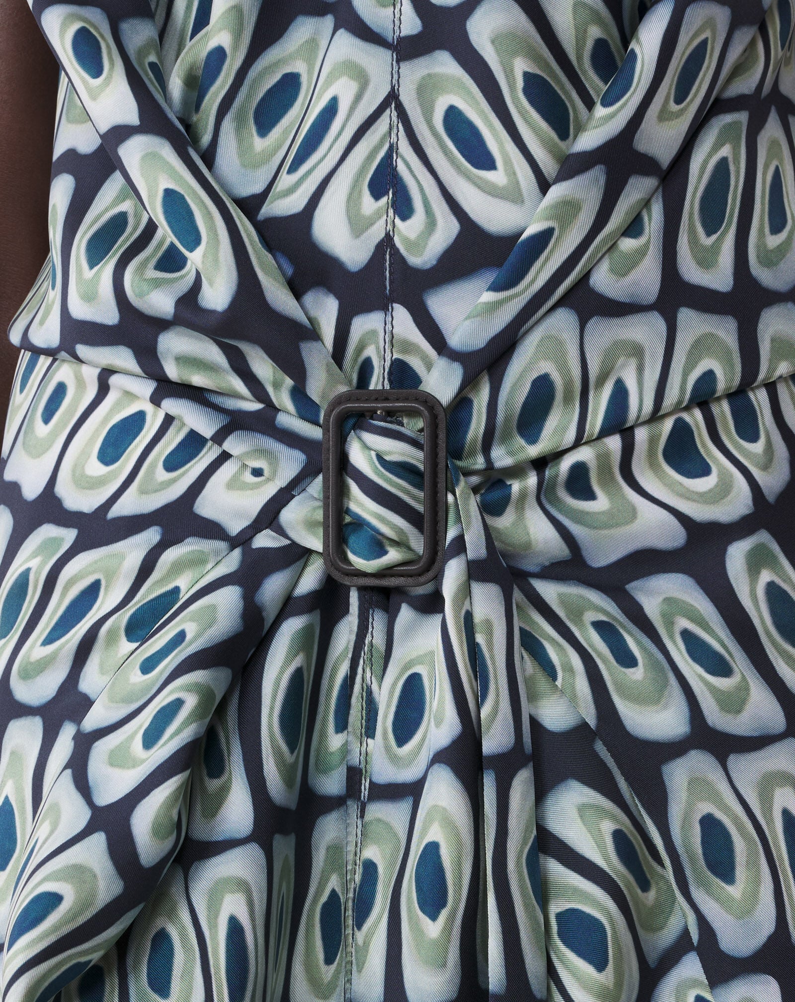 PRINTED SLEEVELESS FITTED DRESS Lanvin PRINTED SLEEVELESS FITTED DRESS Haze/Sage RWDR00096426A26