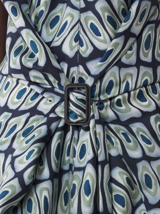 PRINTED SLEEVELESS FITTED DRESS Lanvin PRINTED SLEEVELESS FITTED DRESS Haze/Sage RWDR00096426A26