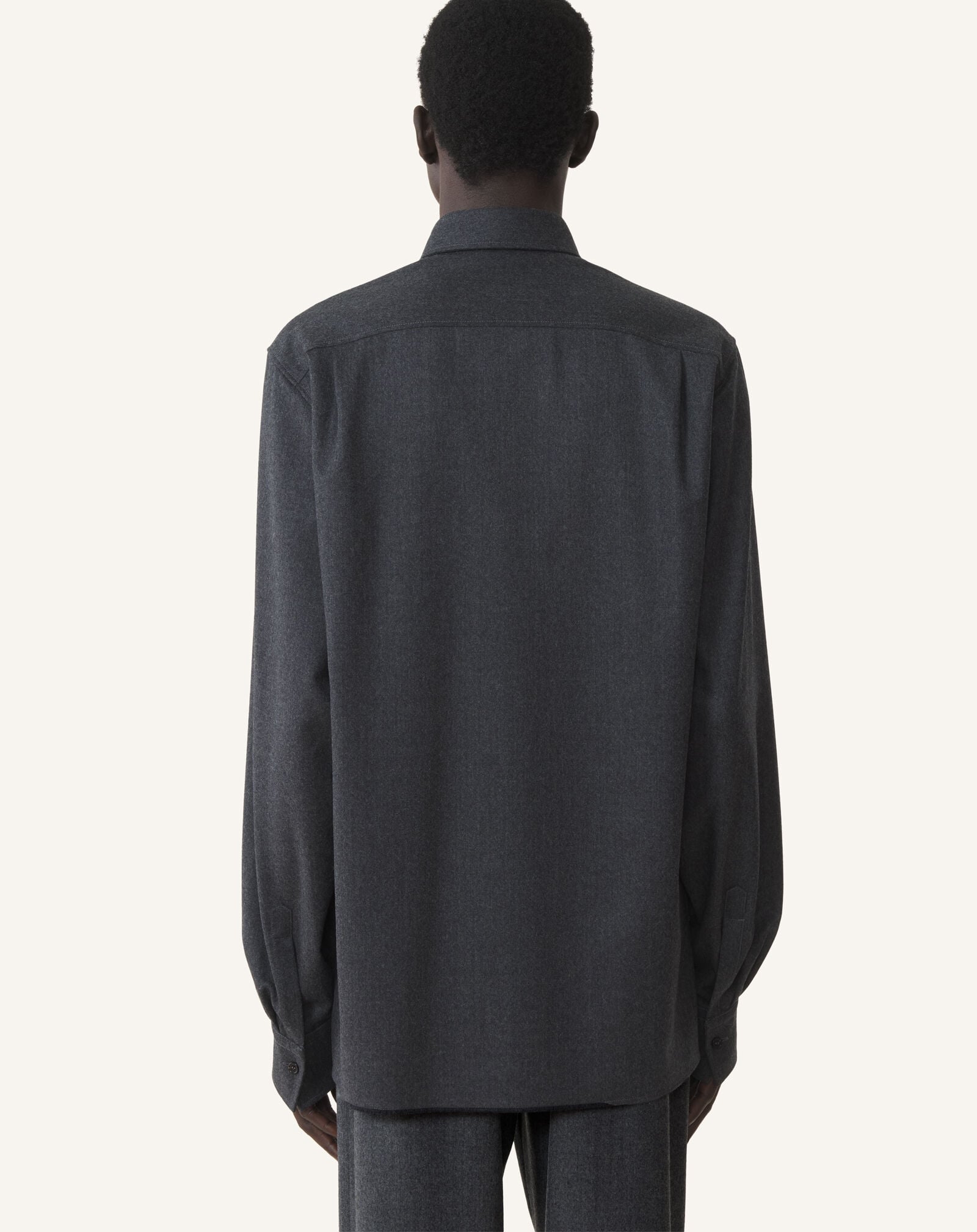 REGULAR FIT OVERSHIRT Lanvin REGULAR FIT OVERSHIRT Charcoal RMSI00136383A26