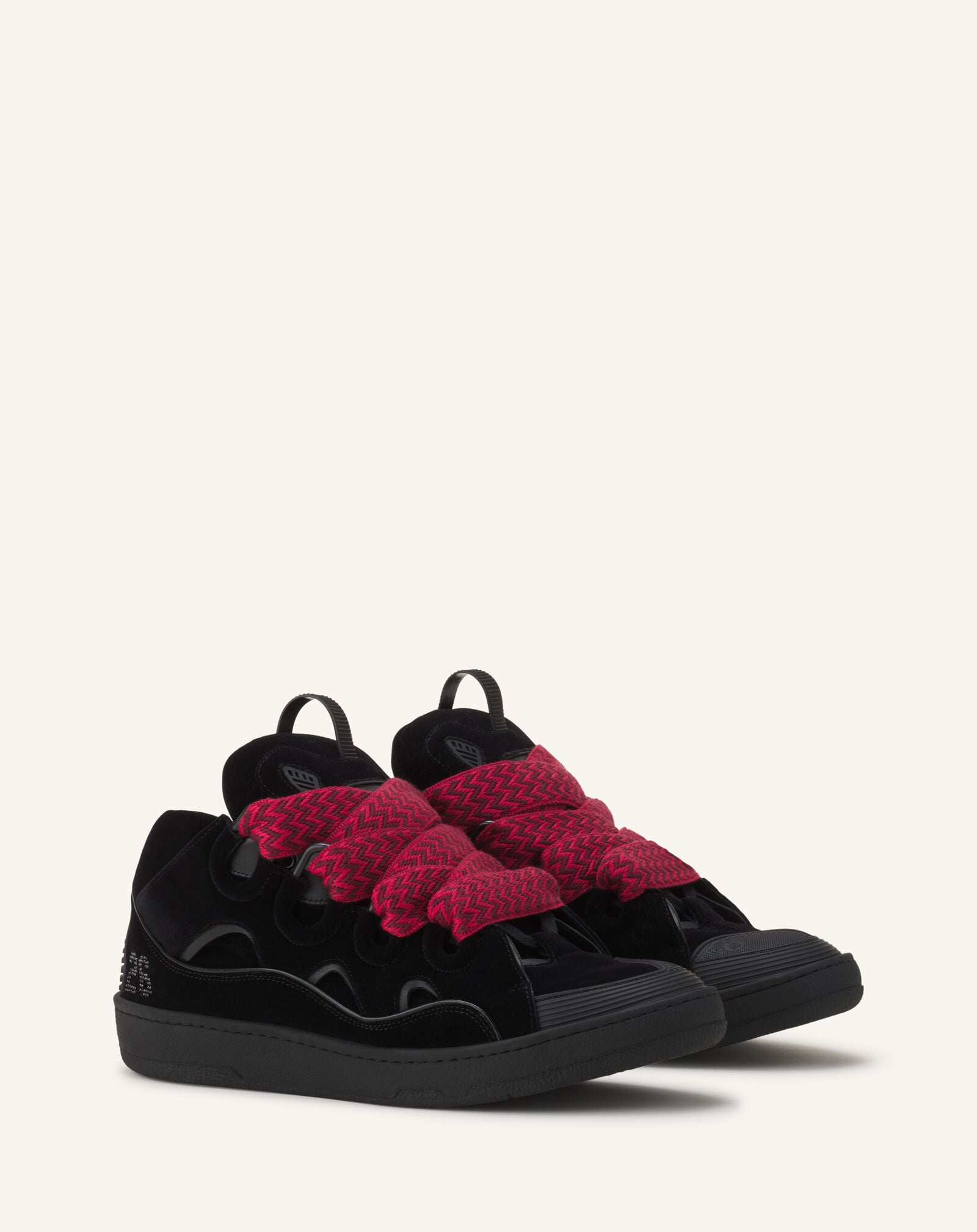 SNEAKERS CURB IN VELLUTO Lanvin SNEAKERS CURB IN VELLUTO Nero FUSKDK12JEVEA26