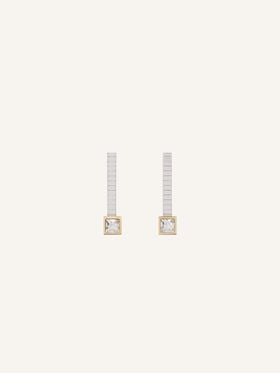 Lanvin BOUCLES D'OREILLE COURTE EN DIAMANT BY LANVIN Argent/Or AWCJFBO7LGDLH26
