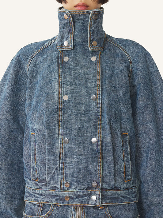 Lanvin KURZE JEANSJACKE Blau RWJA0329D096P26