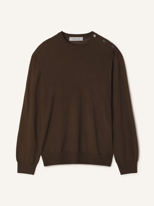 ROUND-NECK JUMPER Lanvin ROUND-NECK JUMPER Ebony RMPO0012K099A26