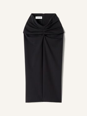 MIDIROCK AUS JERSEY Lanvin MIDIROCK AUS JERSEY Schwarz RWST00046142P26