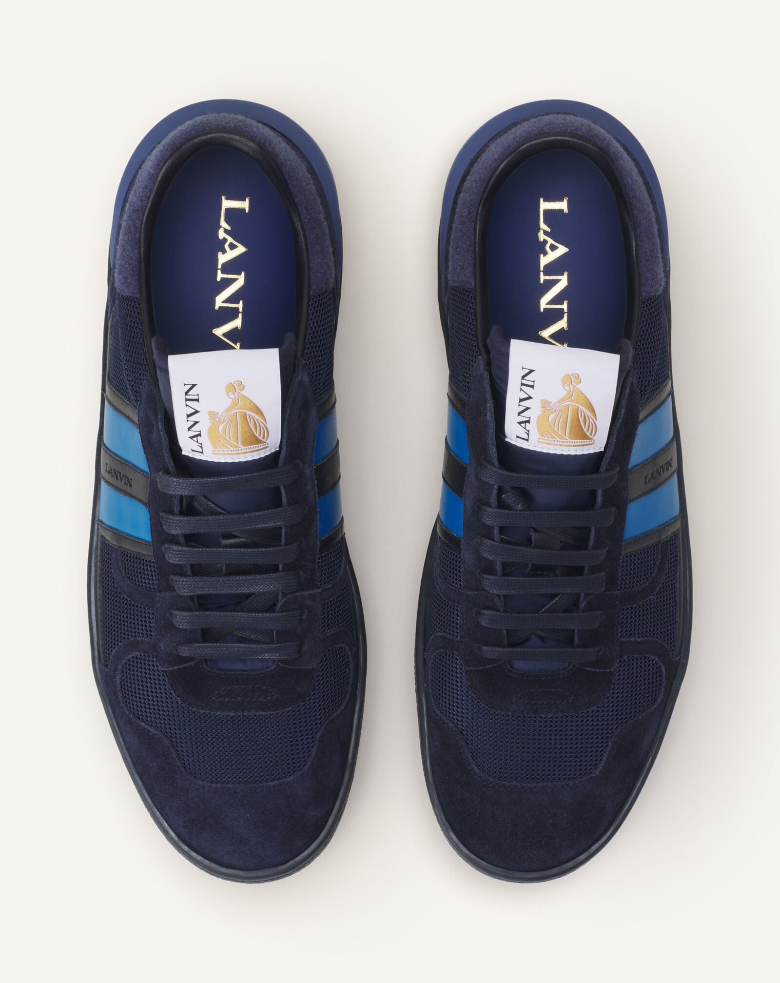 SNEAKERS CLAY EN FELT Lanvin SNEAKERS CLAY EN FELT Bleu Marine/Bleu Clair FUSKDK00FELTA26