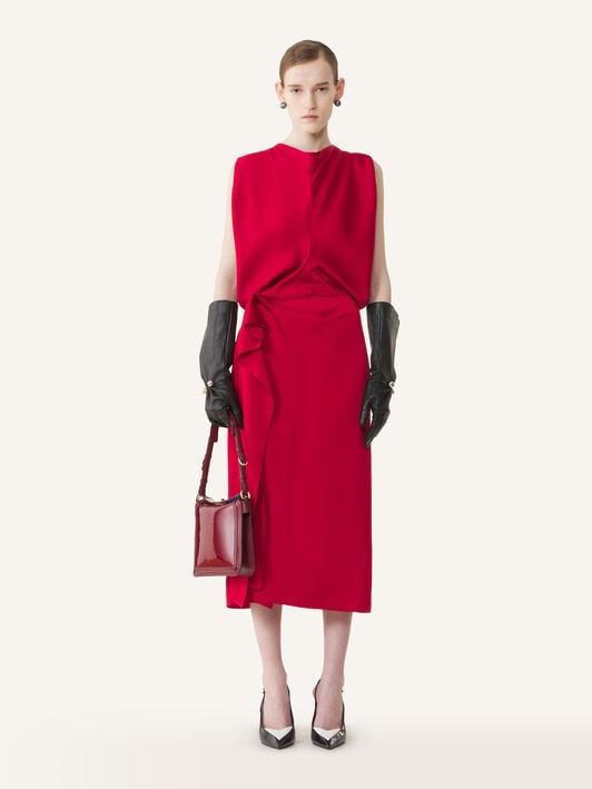 SLEEVELESS DRAPED DRESS Lanvin SLEEVELESS DRAPED DRESS Ruby RWDR00086390A26