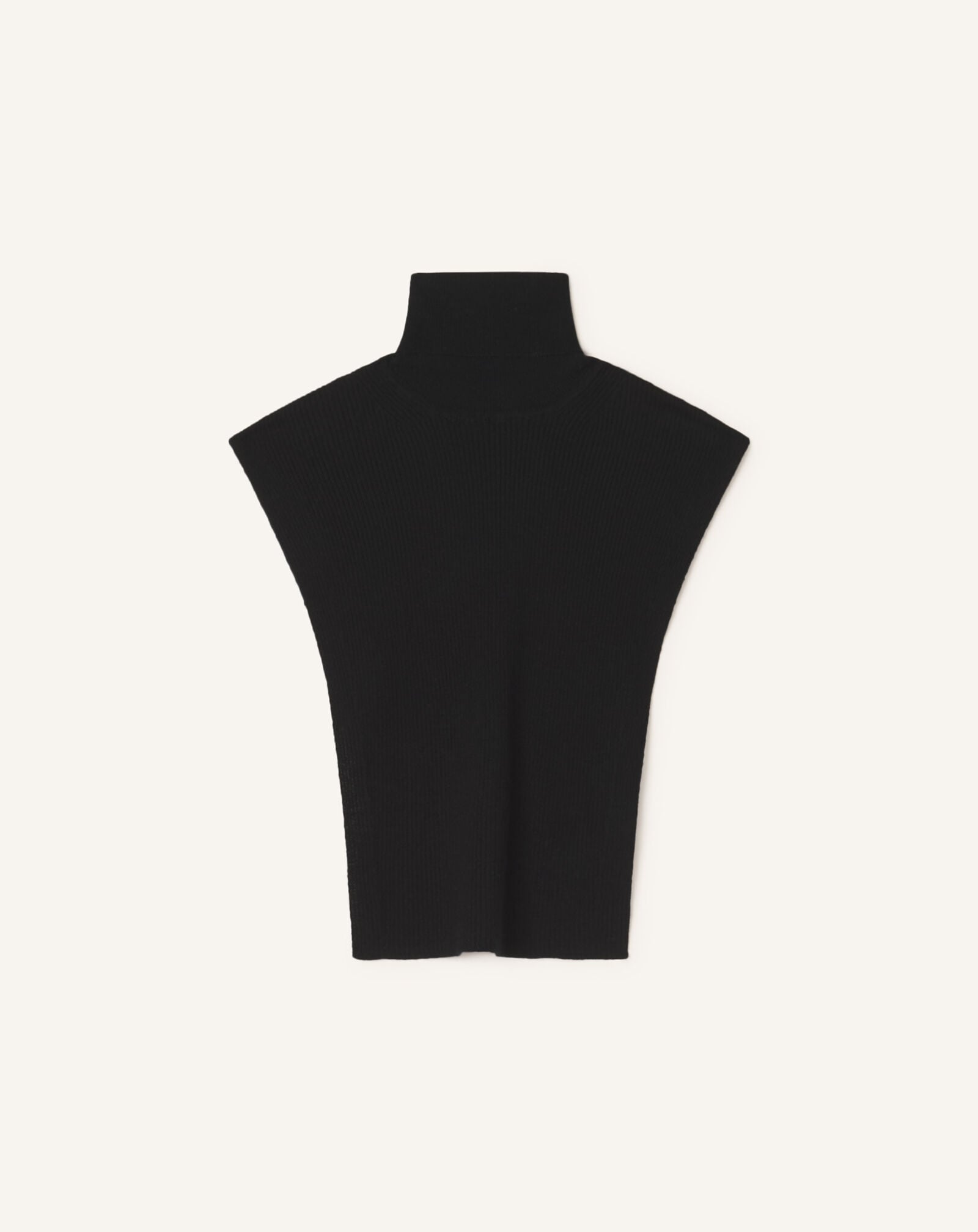 LANVIN SIGNATURE COLLAR IN CASHMERE Lanvin LANVIN SIGNATURE COLLAR IN CASHMERE Black AMSAVCO43WSIH26