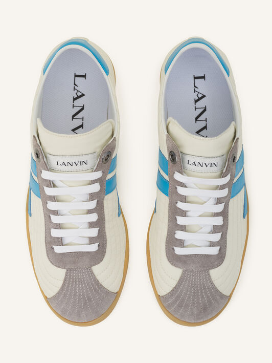 Lanvin SNEAKERS GLEN 2.0 EN NYLON Écru/Bleu clair FUSKZL01NYSQA26