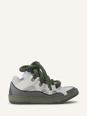 SNEAKER CURB IN SCHLANGENOPTIK AUS LEDER Lanvin SNEAKER CURB IN SCHLANGENOPTIK AUS LEDER Hellgrau/Grün FUSKDK12DRCOH25