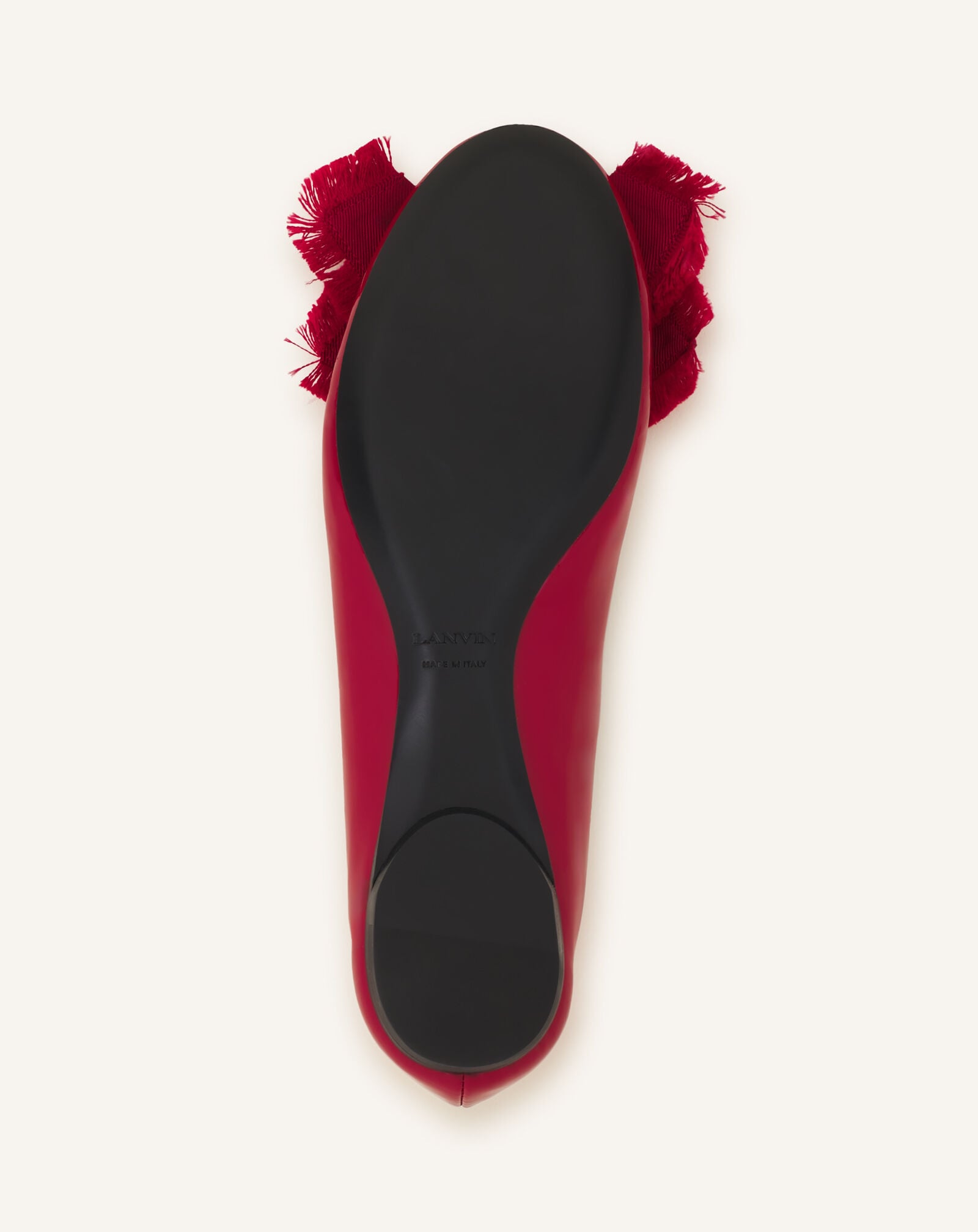 Lanvin LA BALLERINE NOEUD EN VERNIS Rouge FWBAMB0GVEGGH26