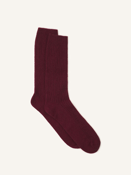 LANVIN CASHMERE SOCKS Lanvin LANVIN CASHMERE SOCKS Burgundy AMSAKSK22WLOH25