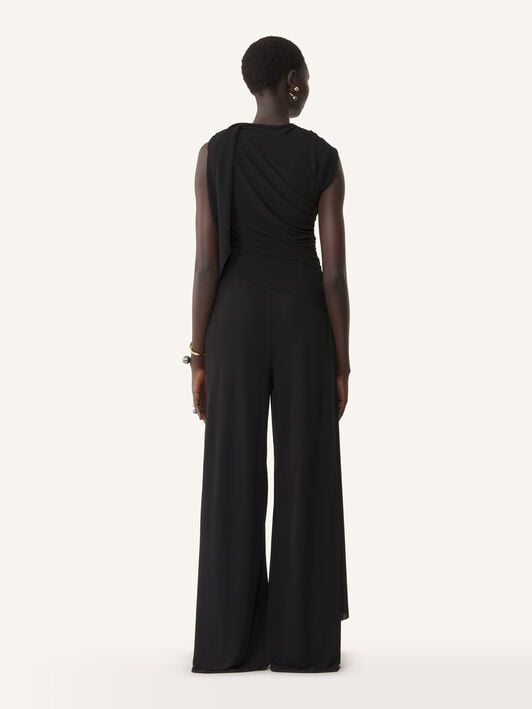FLUID DRAPED JUMPSUIT Lanvin FLUID DRAPED JUMPSUIT Black RWJS00016392A26