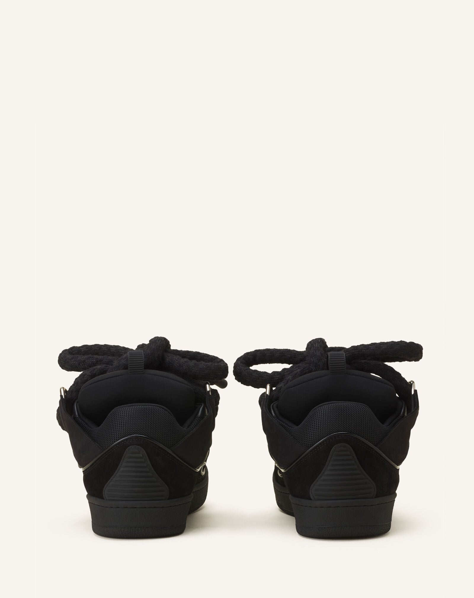 SNEAKERS CURB EFFET SERPENT EN CUIR Lanvin SNEAKERS CURB EFFET SERPENT EN CUIR Noir FUSKDK12ECSKA26