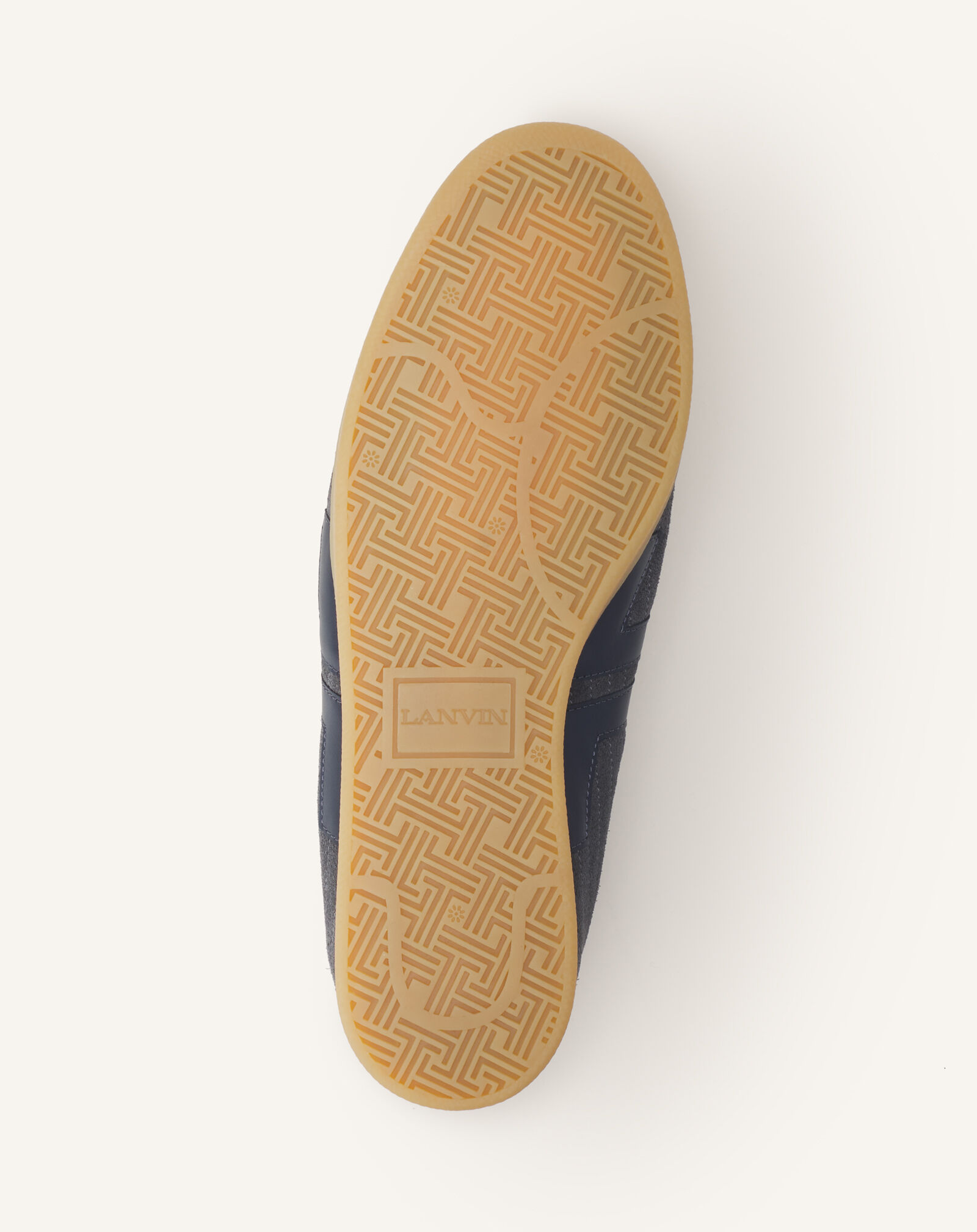 SNEAKER GLEN 2.0 AUS LEDER Lanvin SNEAKER GLEN 2.0 AUS LEDER Grau/Marineblau FUSKZL01ANAPA26