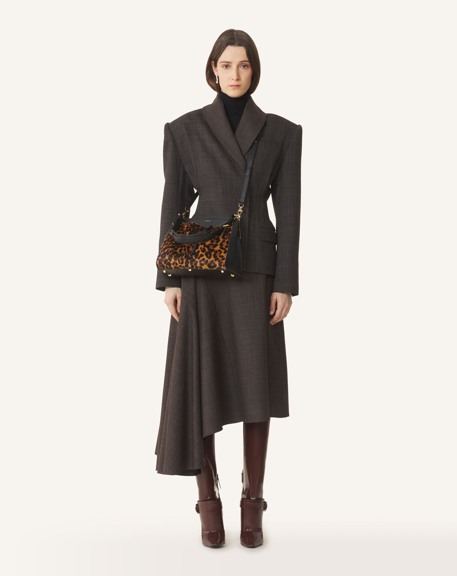 TOP HANDLE ZIPPED PM Lanvin TOP HANDLE ZIPPED PM Leopard LWBGLCPMPOLEH26