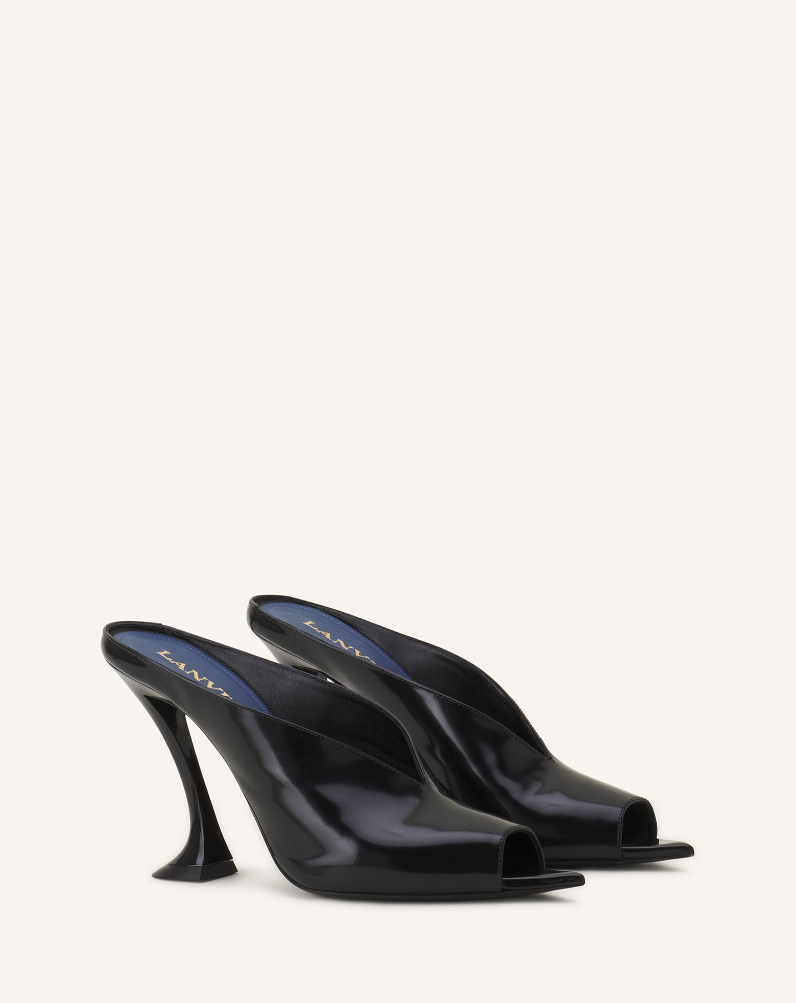 MULE MIDNIGHT STEP AUS LACKLEDER Lanvin MULE MIDNIGHT STEP AUS LACKLEDER Schwarz FWPUGA0DSPAZH25