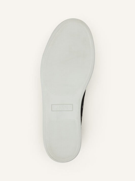 SNEAKERS DBB1 EN SUEDE ET CUIR VERNIS Lanvin SNEAKERS DBB1 EN SUEDE ET CUIR VERNIS Noir FMSKDBB1VBALP15