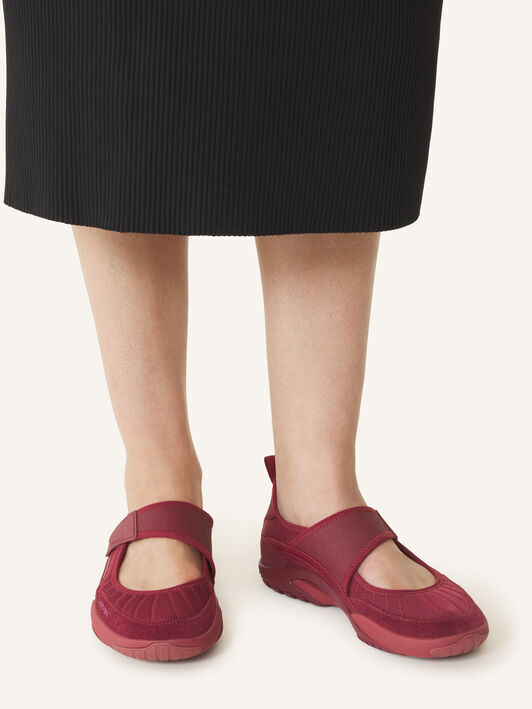 Lanvin SNEAKERS BALLERINES LNV1 EN SCUBA Bordeaux FUSKAK04SCSUH26