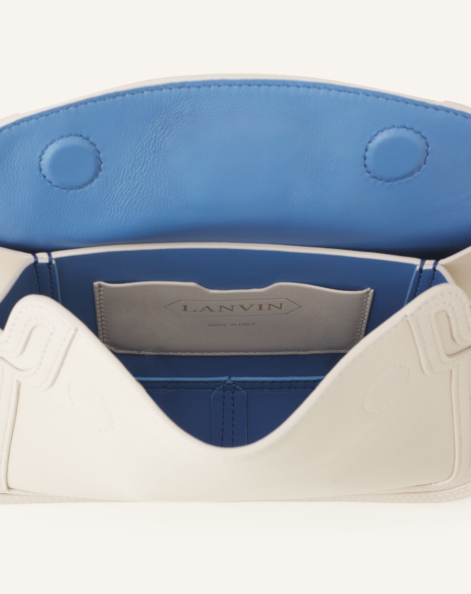 BORSA COMPAGNON 16 IN PELLE Lanvin BORSA COMPAGNON 16 IN PELLE Gesso LWBGLRXSSMLEE26