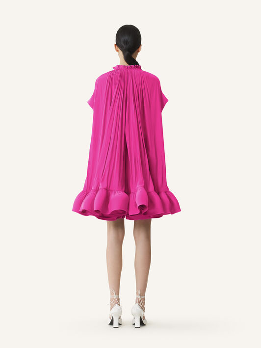 KURZES KLEID AUS CHARMEUSE Lanvin KURZES KLEID AUS CHARMEUSE Fuchsia RWDR209U4778H20