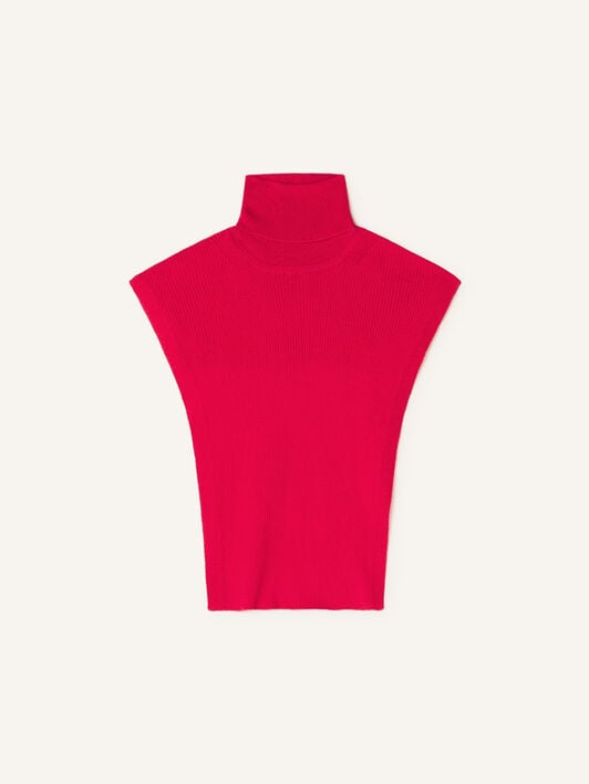 LANVIN SIGNATURE COLLAR IN CASHMERE Lanvin LANVIN SIGNATURE COLLAR IN CASHMERE Red AMSAVCO43WSIH26