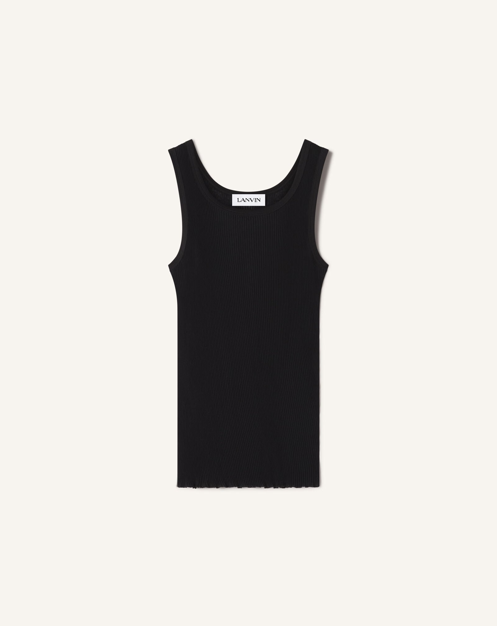 DÉBARDEUR EN JERSEY PLISSÉ Lanvin DÉBARDEUR EN JERSEY PLISSÉ Noir RMTS0132J049P26