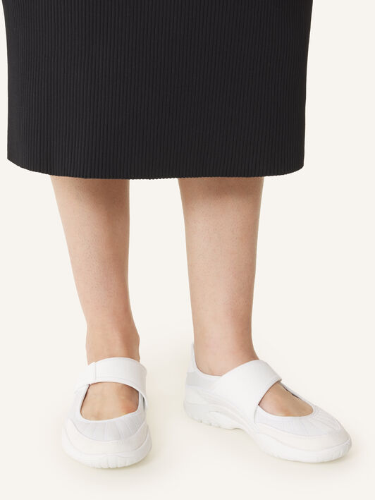 Lanvin SNEAKERS BALLERINES LNV1 EN SCUBA Blanc FUSKAK04SCSUH26