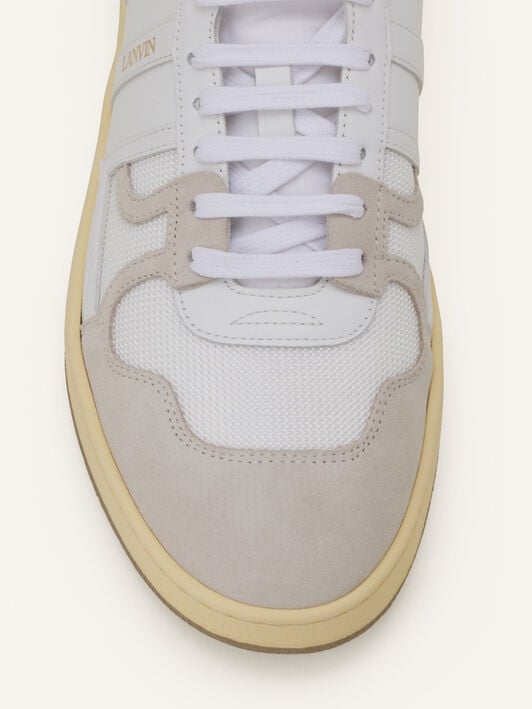 SNEAKERS CLAY IN MESH E PELLE Lanvin SNEAKERS CLAY IN MESH E PELLE Bianco FUSKDK00NASHP25