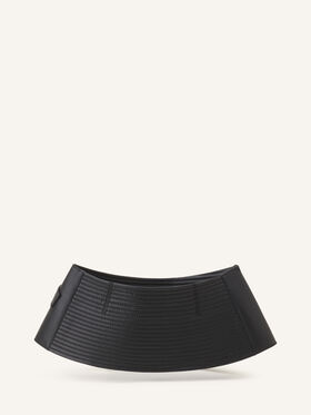 Lanvin CEINTURE LARGE EN CUIR Noir RWAC0404L068E26