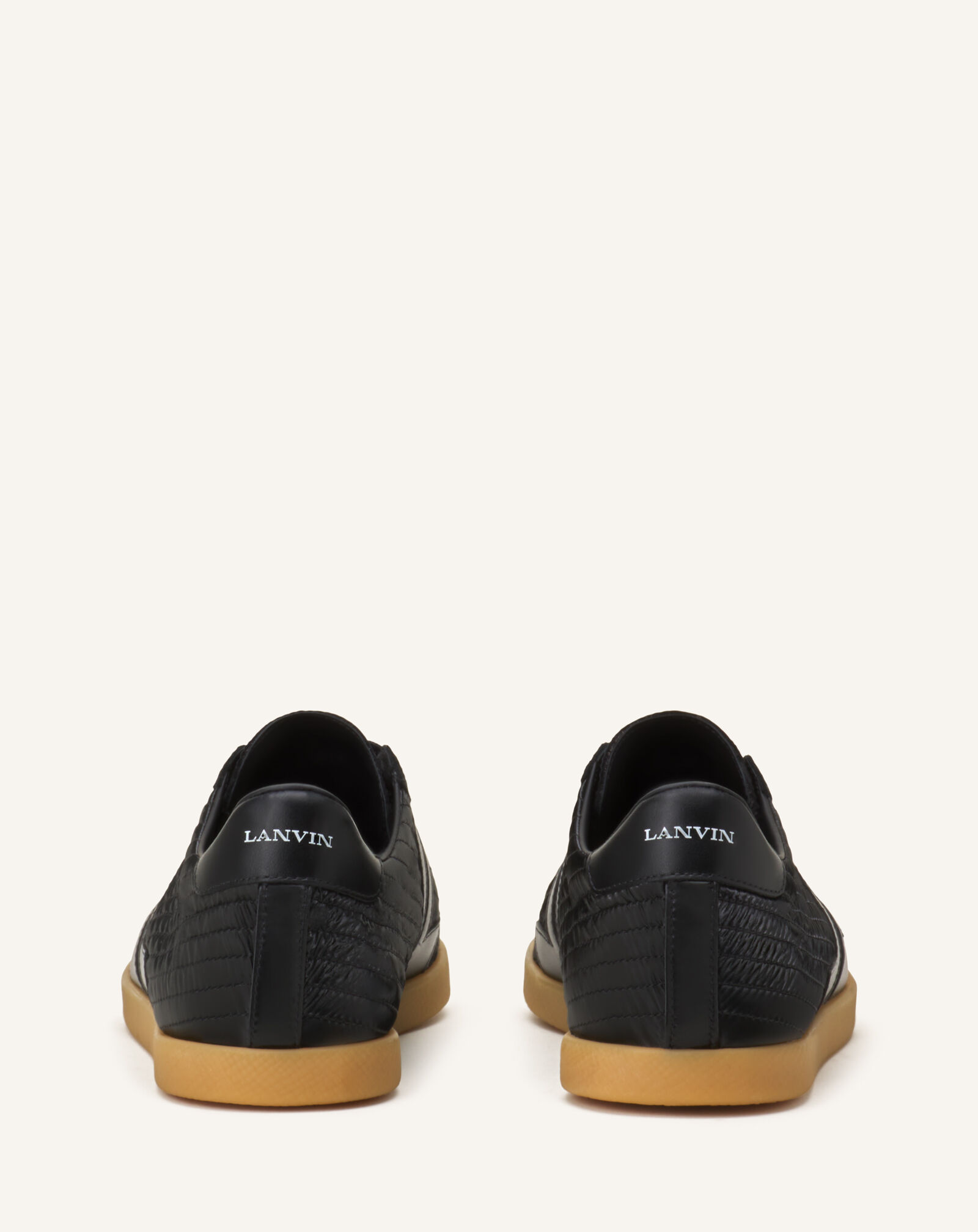 Lanvin GLEN SNEAKER CRUSHED NYLON Black FUSKZL01NYLOH26