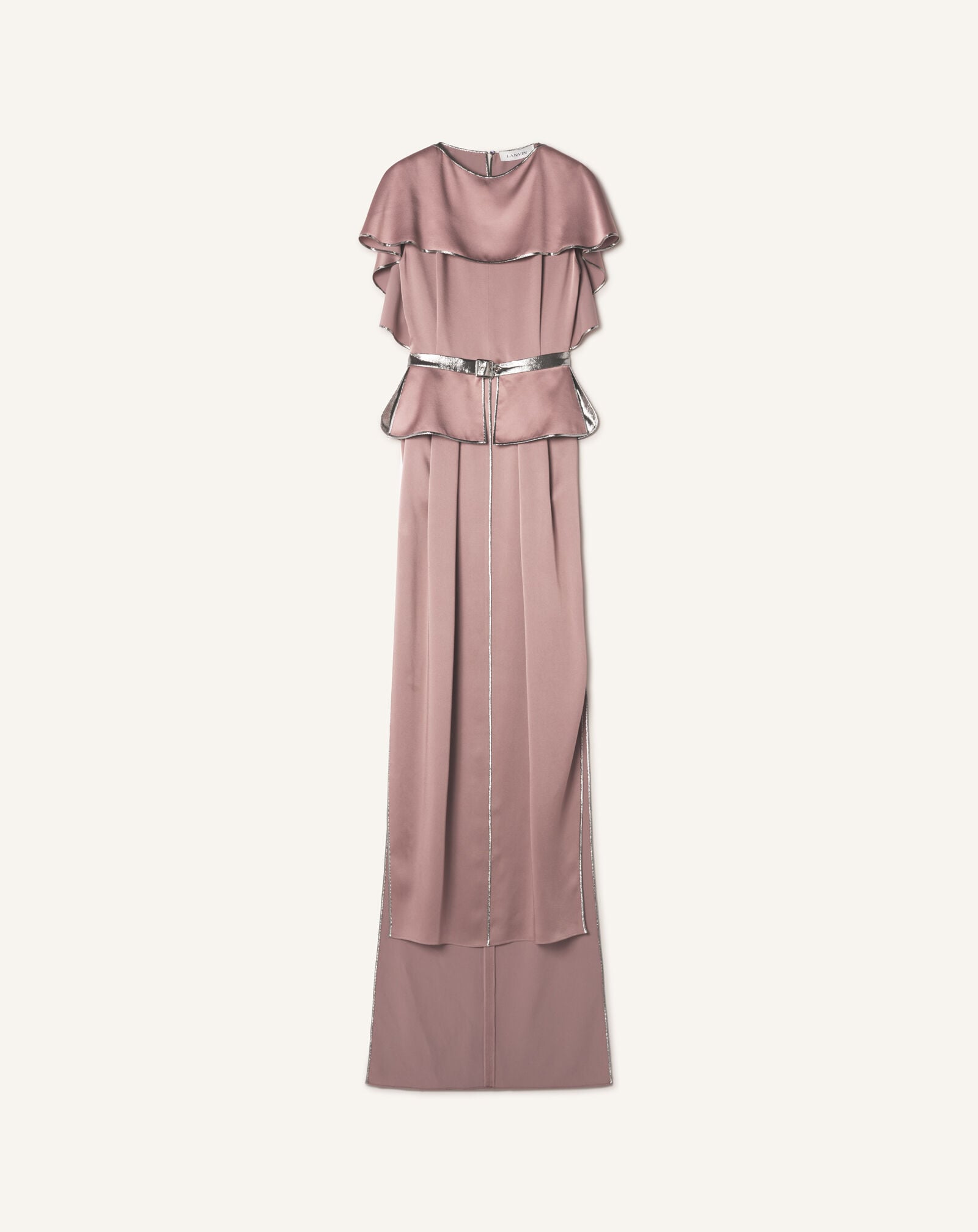 FITTED ROUND NECK LONG DRESS Lanvin FITTED ROUND NECK LONG DRESS Old Pink RWDR00346390A26