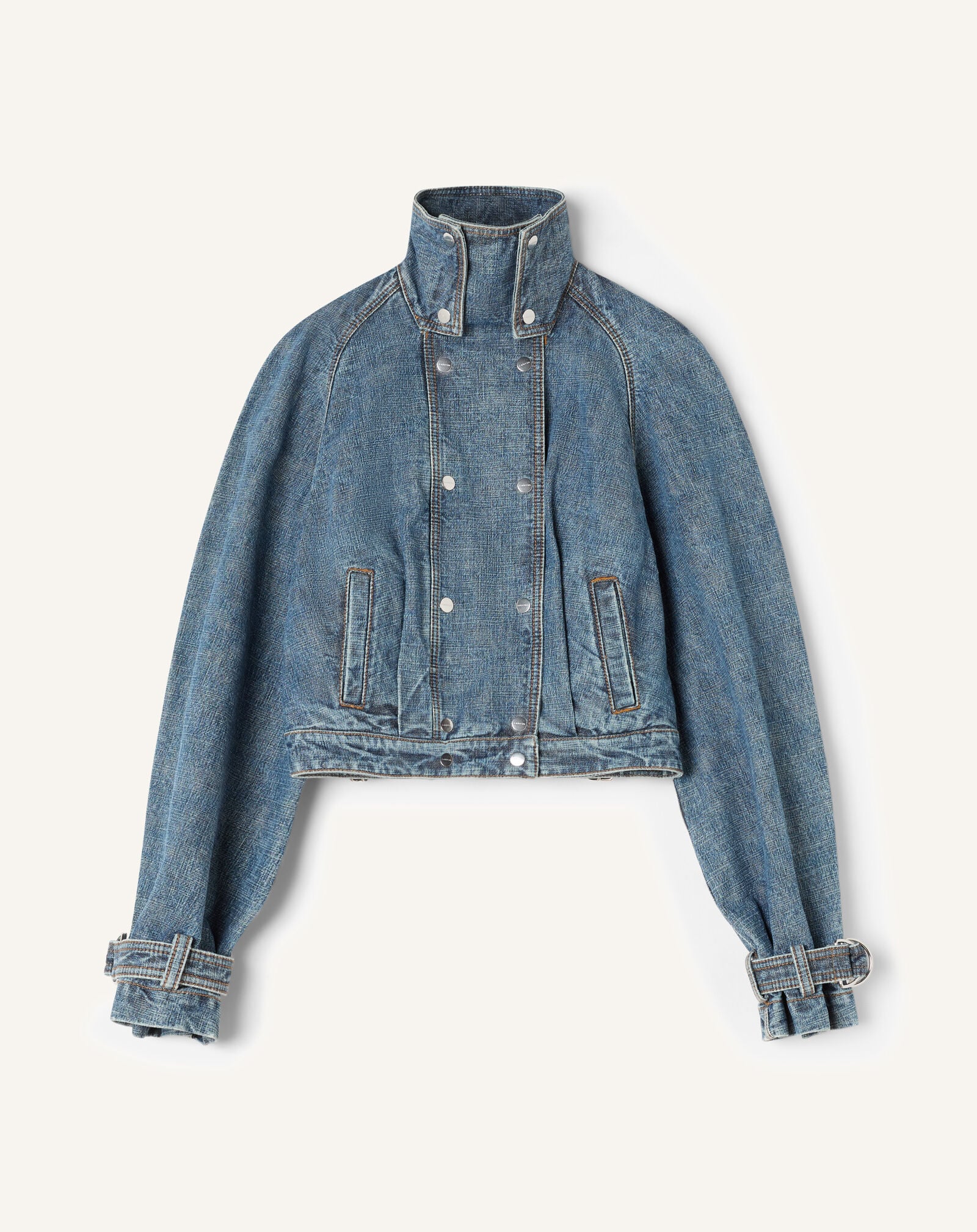 BLOUSON COURT EN DENIM Lanvin BLOUSON COURT EN DENIM Bleu RWJA0329D096P26