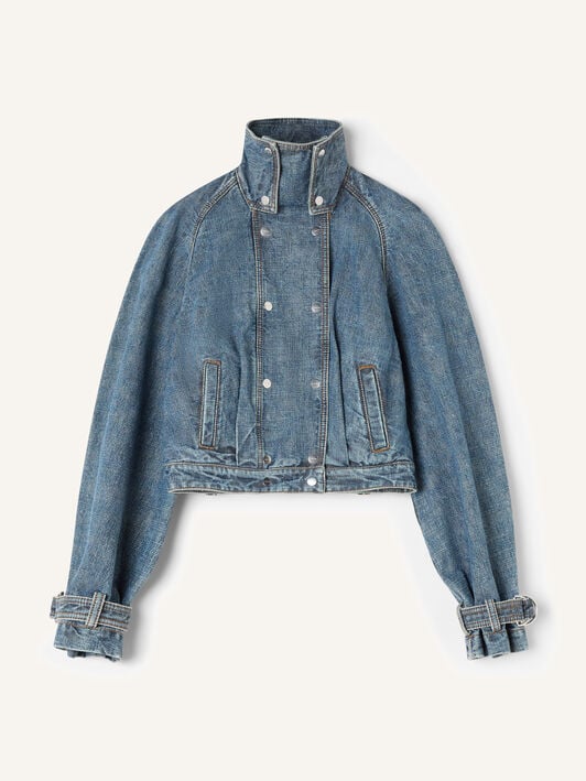 BLOUSON COURT EN DENIM Lanvin BLOUSON COURT EN DENIM Bleu RWJA0329D096P26