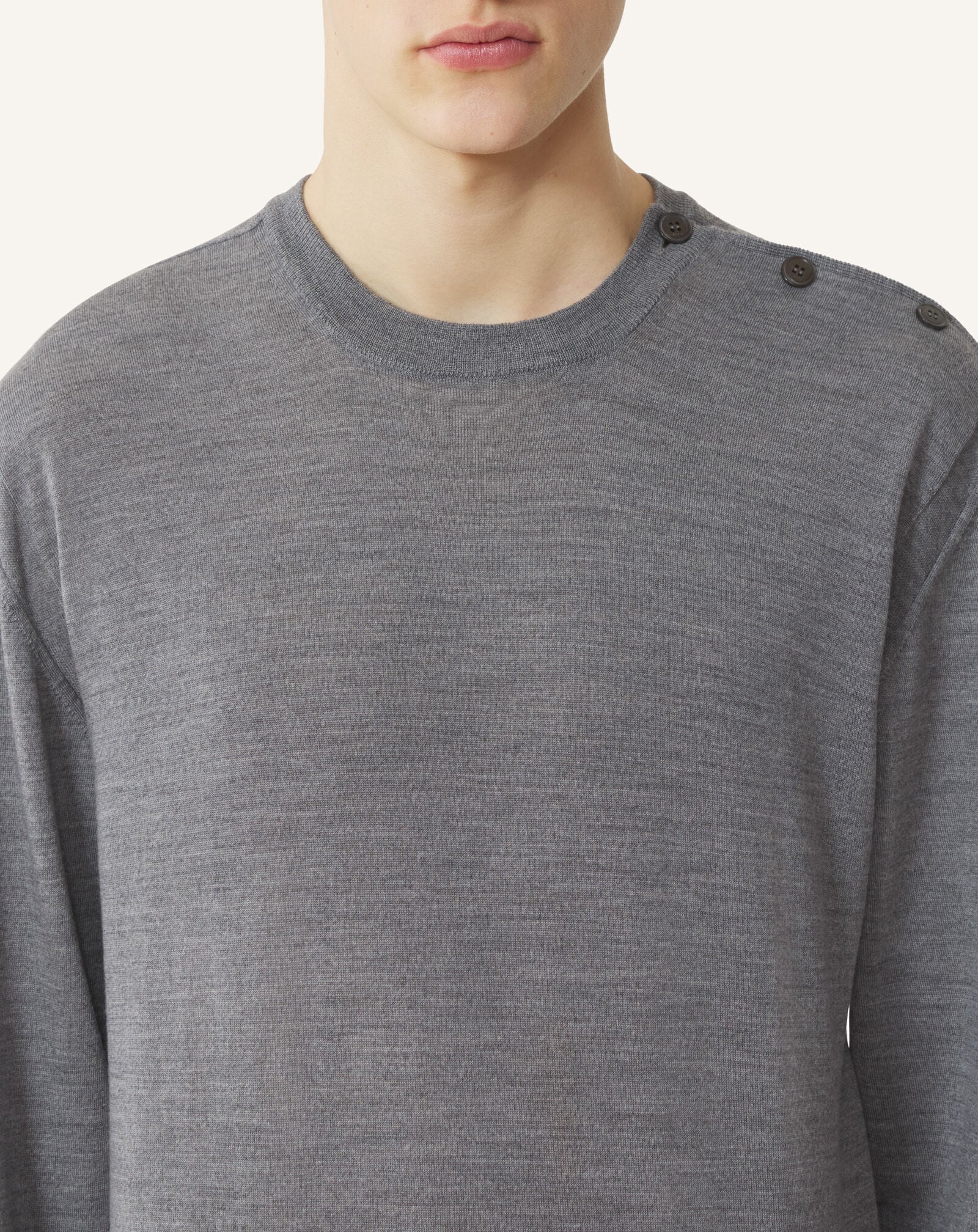 ROUND-NECK JUMPER Lanvin ROUND-NECK JUMPER Ash RMPO0012K099A26