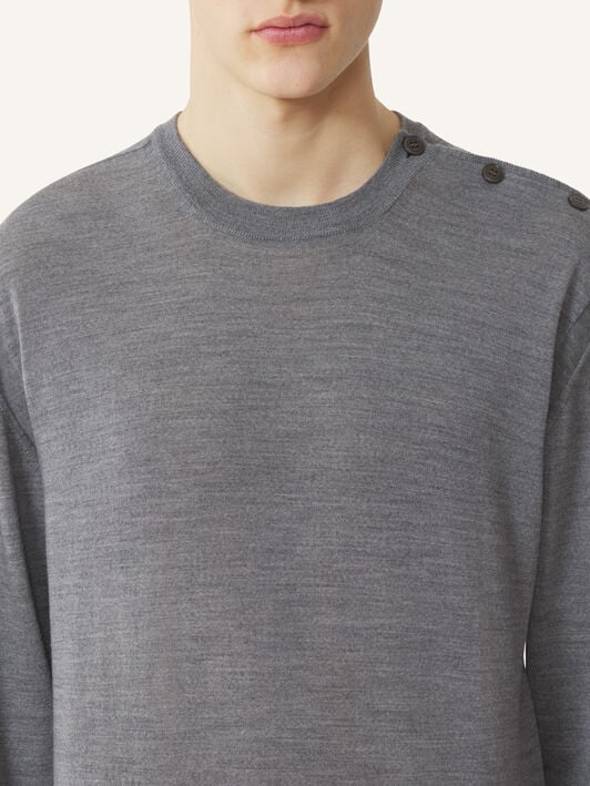 ROUND-NECK JUMPER Lanvin ROUND-NECK JUMPER Ash RMPO0012K099A26