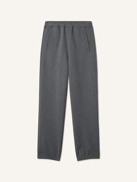 Lanvin PANTALONI JOGGER LANVIN RIBBON IN COTONE E CASHMERE Antracite RMTR0130F013A26
