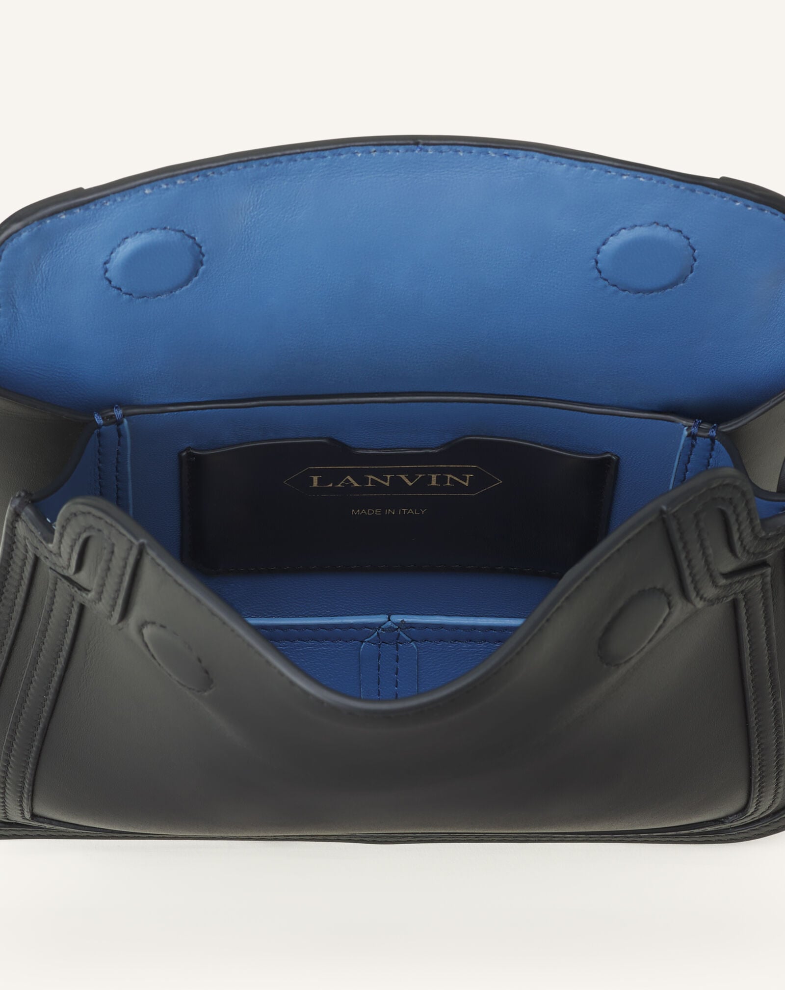 BORSA COMPAGNON 16 IN PELLE Lanvin BORSA COMPAGNON 16 IN PELLE Nero LWBGLRXSSMLEE26