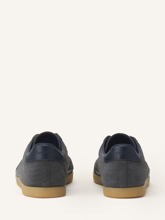 SNEAKER GLEN 2.0 AUS LEDER Lanvin SNEAKER GLEN 2.0 AUS LEDER Grau/Marineblau FUSKZL01ANAPA26