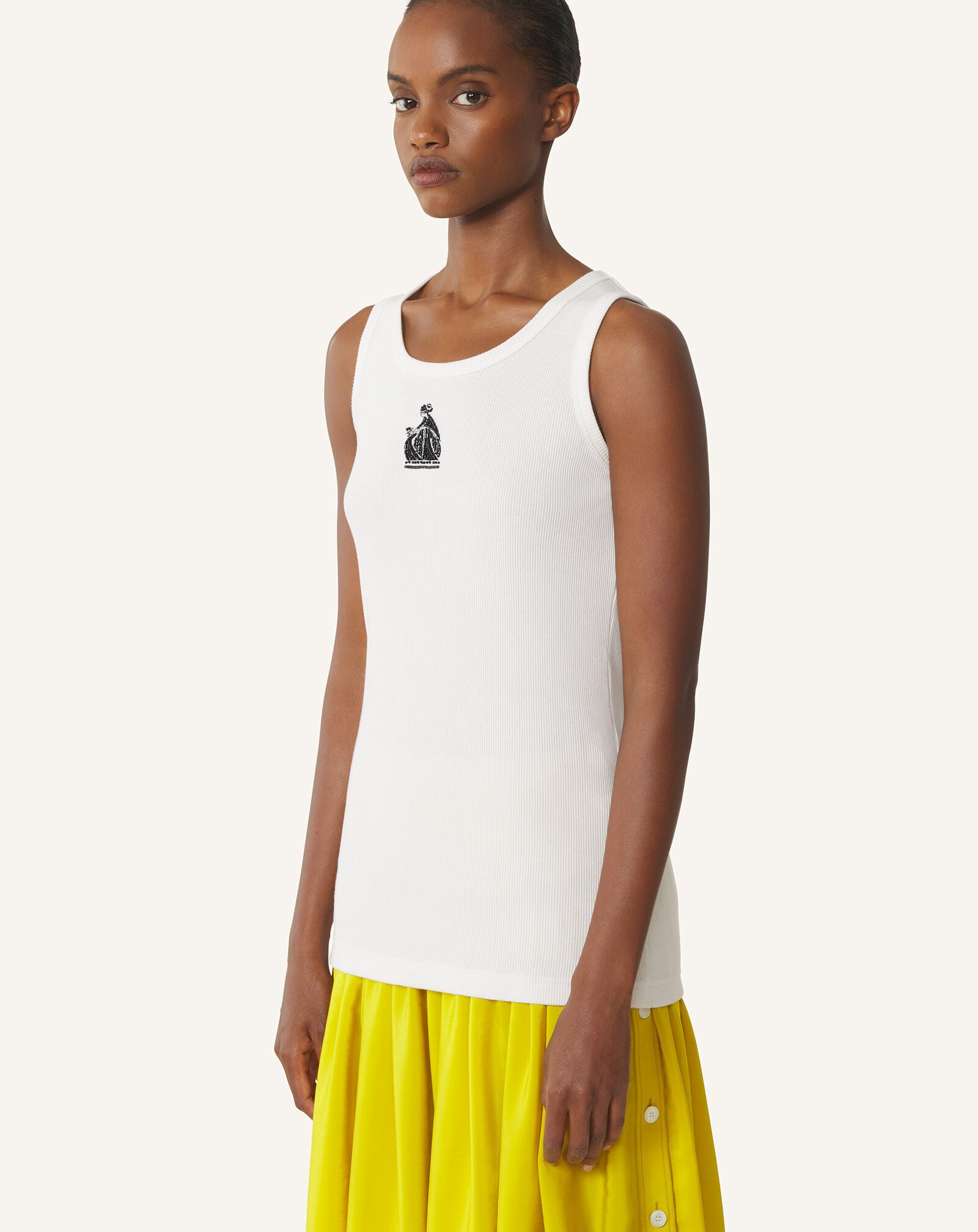 DÉBARDEUR CÔTELÉ LA MÈRE ET L'ENFANT Lanvin DÉBARDEUR CÔTELÉ LA MÈRE ET L'ENFANT Blanc RWTO0012J047P26