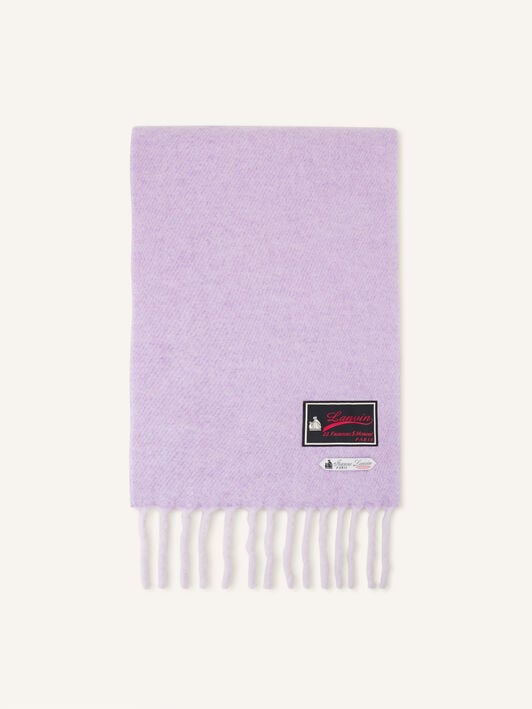 ÉCHARPE À FRANGES EN LAINE AVEC ÉTIQUETTE 22 FAUBOURG Lanvin ÉCHARPE À FRANGES EN LAINE AVEC ÉTIQUETTE 22 FAUBOURG Lilas AWSAPSC5WSETA26