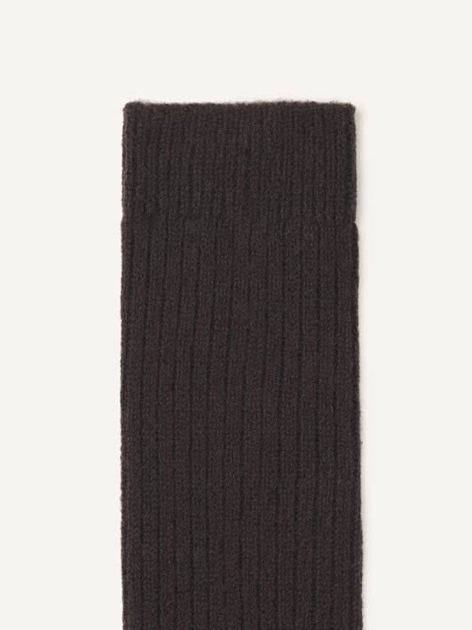Lanvin CHAUSSETTES LANVIN EN CACHEMIRE Marron AMSAKSK22WLOH25