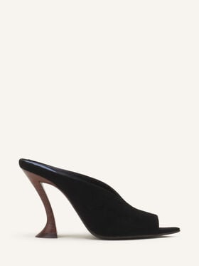 MULE MIDNIGHT STEP AUS WILDLEDER Lanvin MULE MIDNIGHT STEP AUS WILDLEDER Schwarz FWPUGA0DSUEDA26