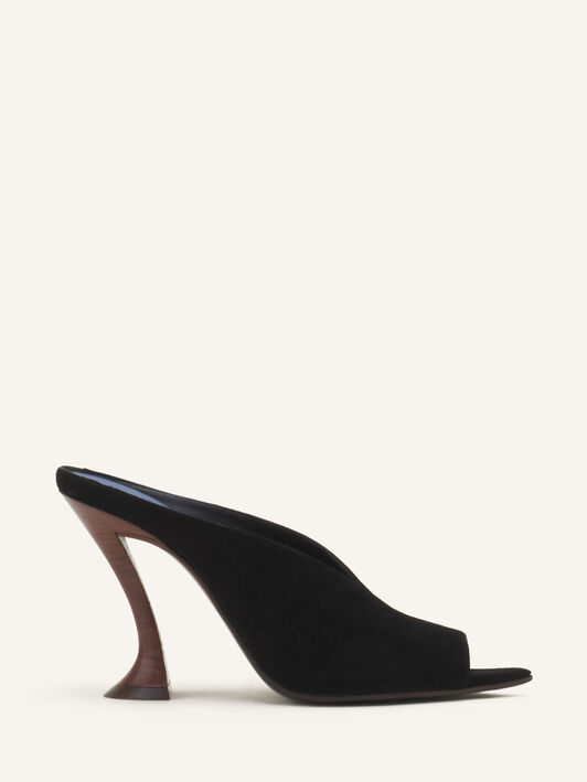 MULE MIDNIGHT STEP EN DAIM Lanvin MULE MIDNIGHT STEP EN DAIM Noir FWPUGA0DSUEDA26