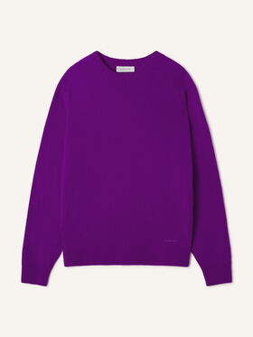 Lanvin PULL DROIT EN CACHEMIRE Violet RMPO0008K119A26