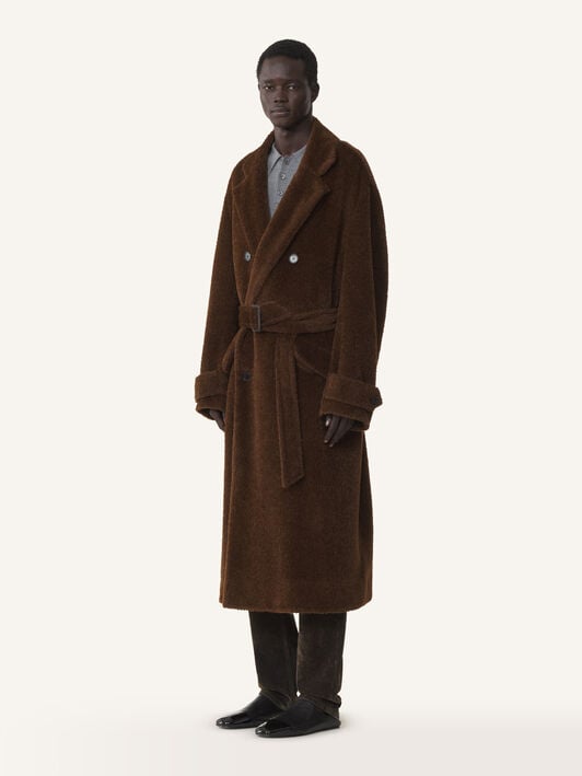 FAUX FUR DECONSTRUCTED COAT Lanvin FAUX FUR DECONSTRUCTED COAT Ebony RMCO00076375A26