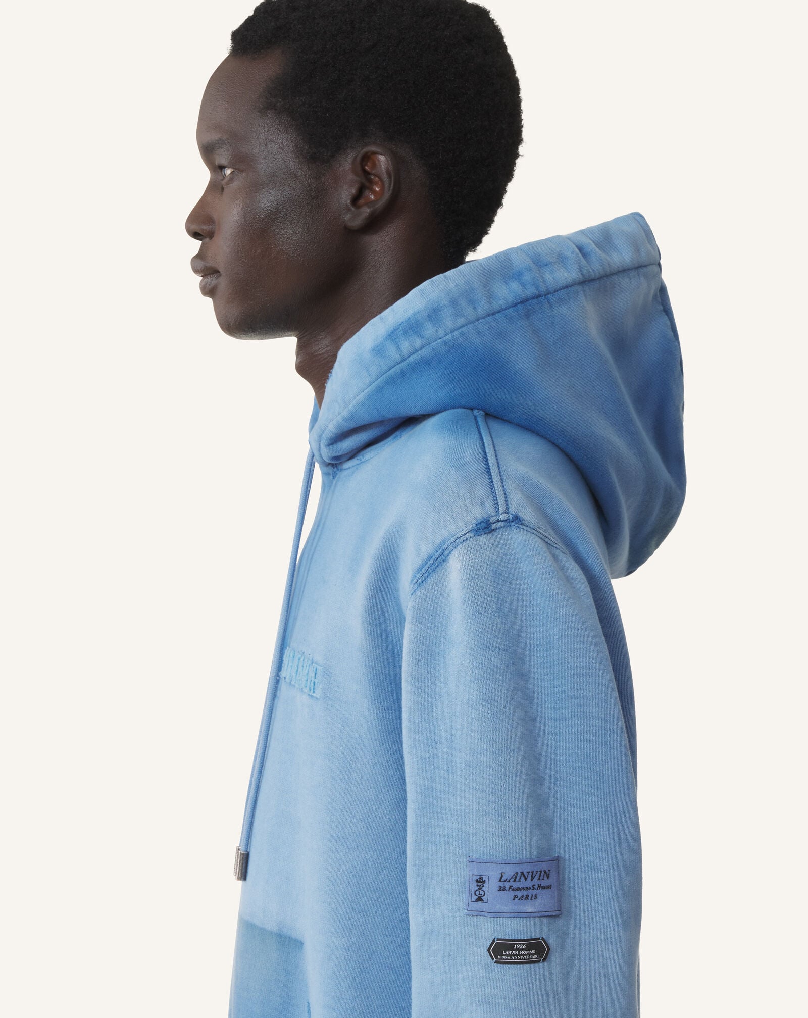 Lanvin 100 YEARS ANNIVERSARY HOODIE Lanvin Blue RMHO0055F313A26